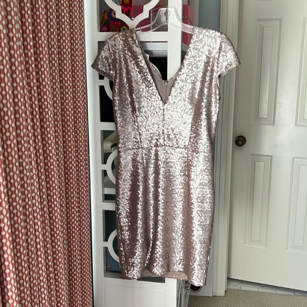 Dress the population sequin mini dress